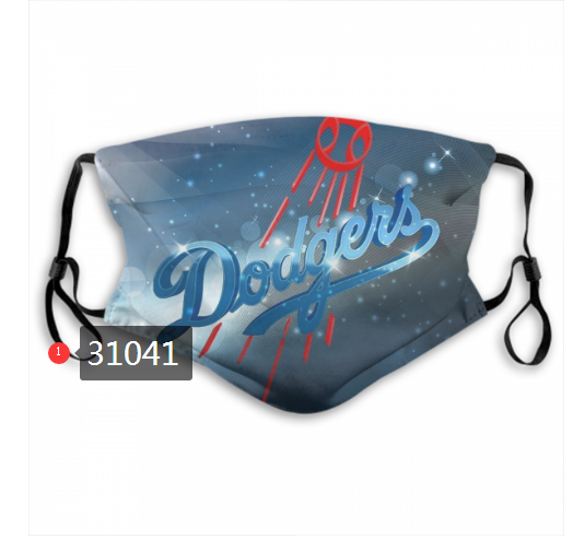 2020 Los Angeles Dodgers Dust mask with filter 41->mlb dust mask->Sports Accessory